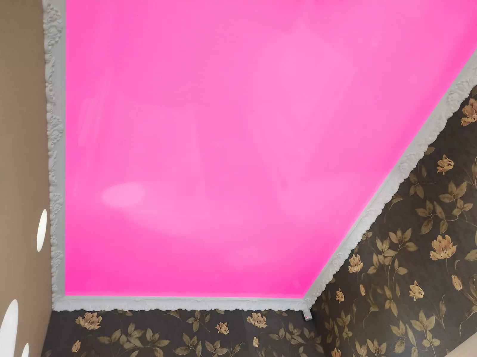Розовый натяжной потолок — Пермь, Петропавловская, 60, фото 3